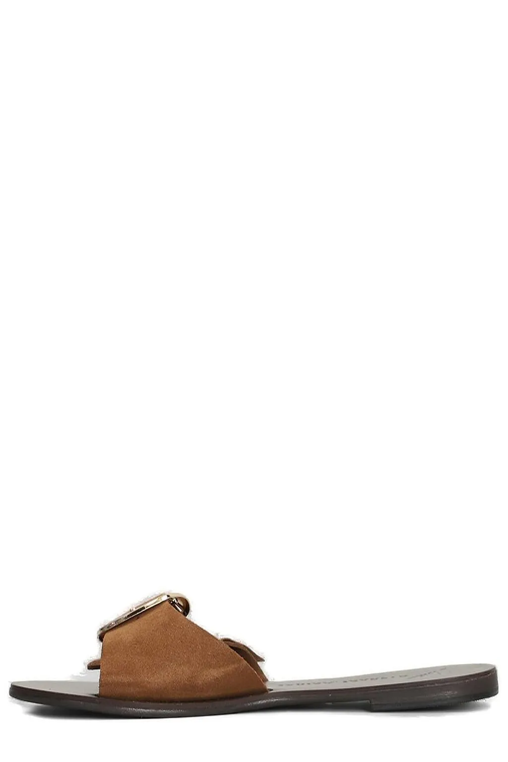 Nicolas Lainas Buckle Detailed Fringed Sandals