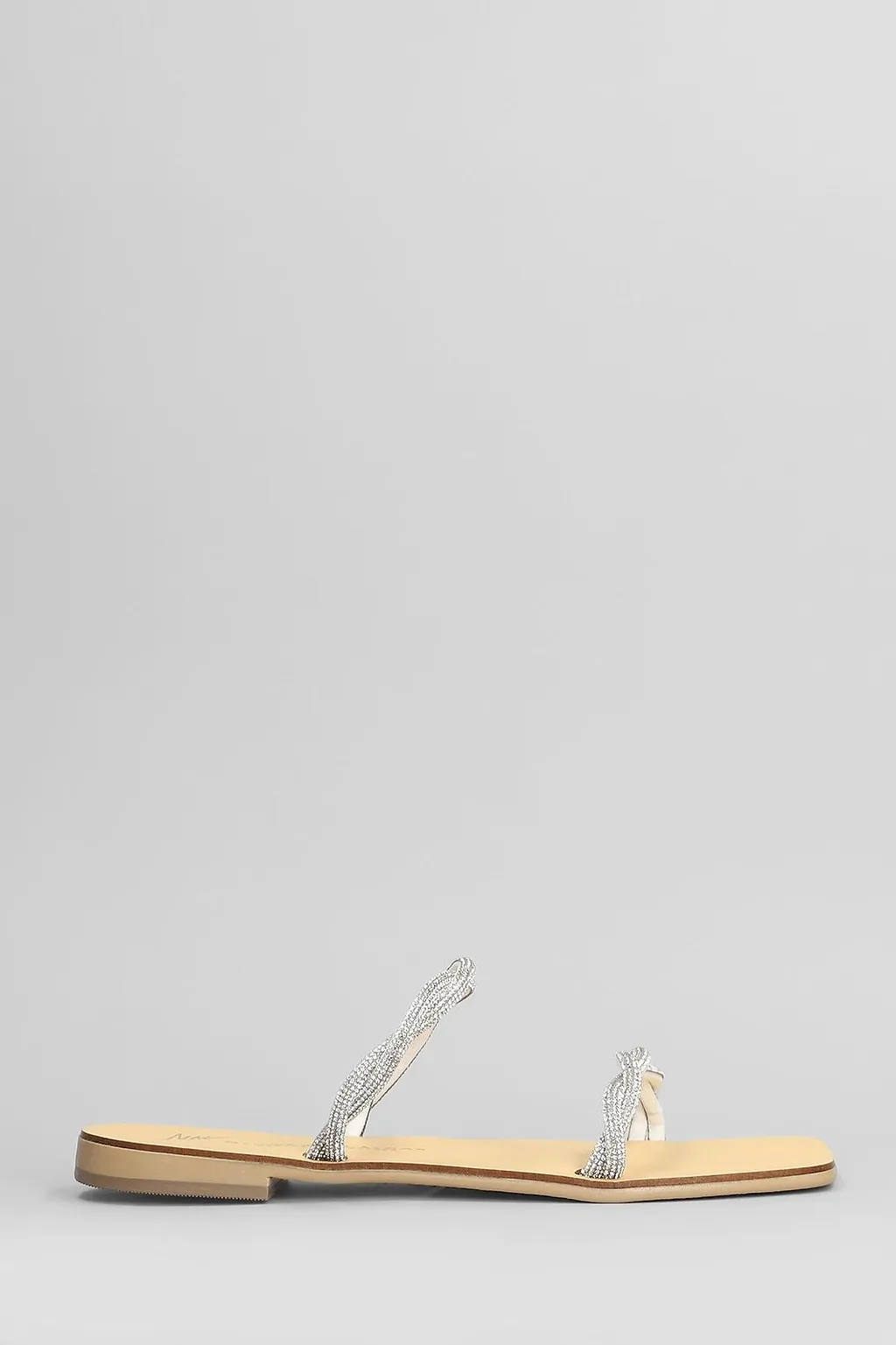Nicolas Lainas Strap Embellished Flat Sandals