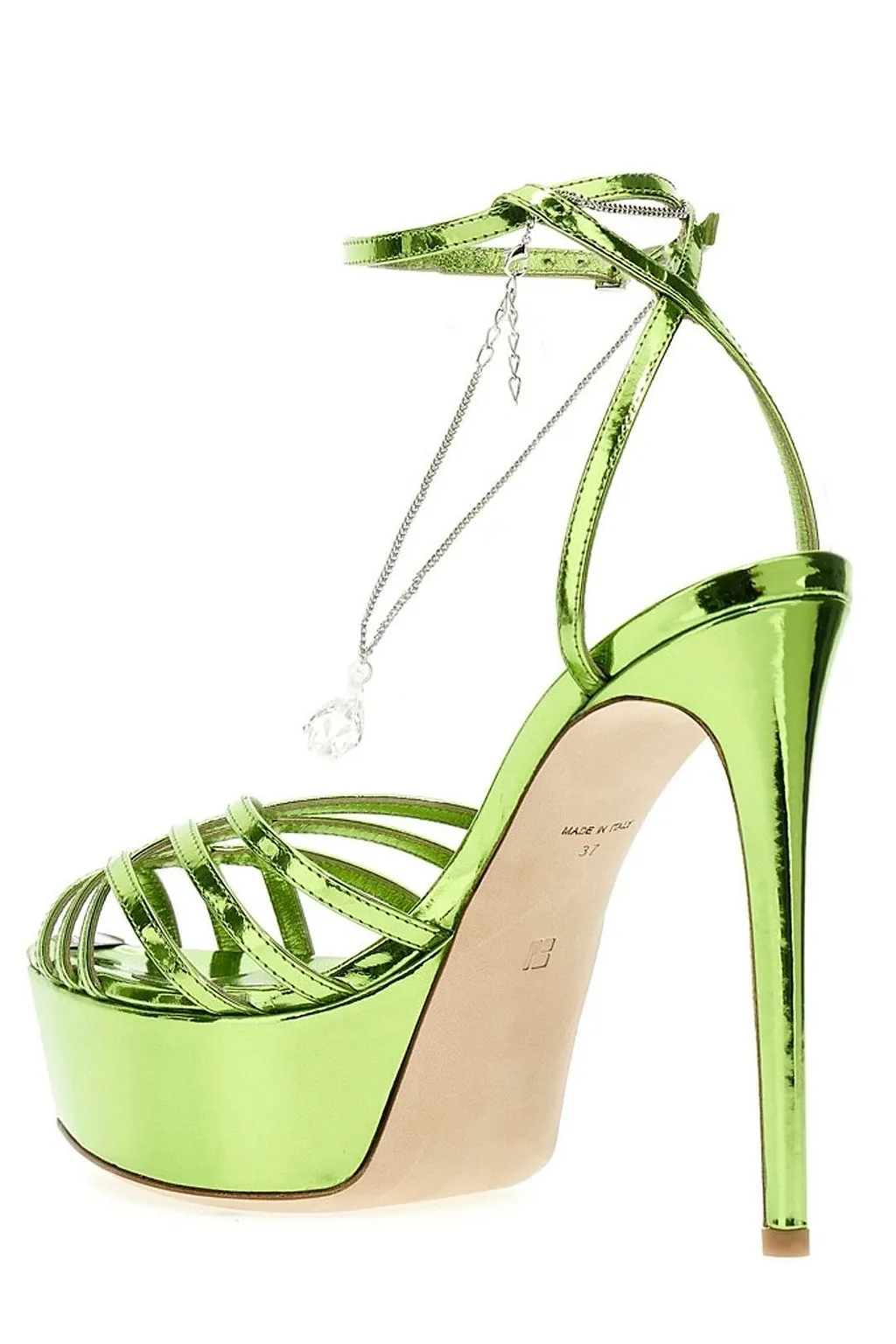 Heidi Crystal Platform Heeled Sandals