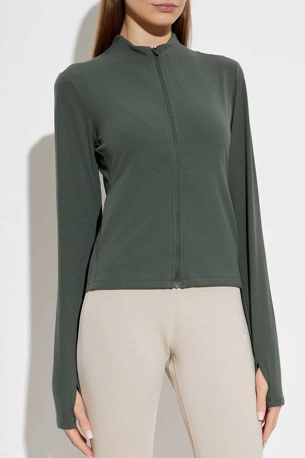 Zip-Up Fitted Performance Top