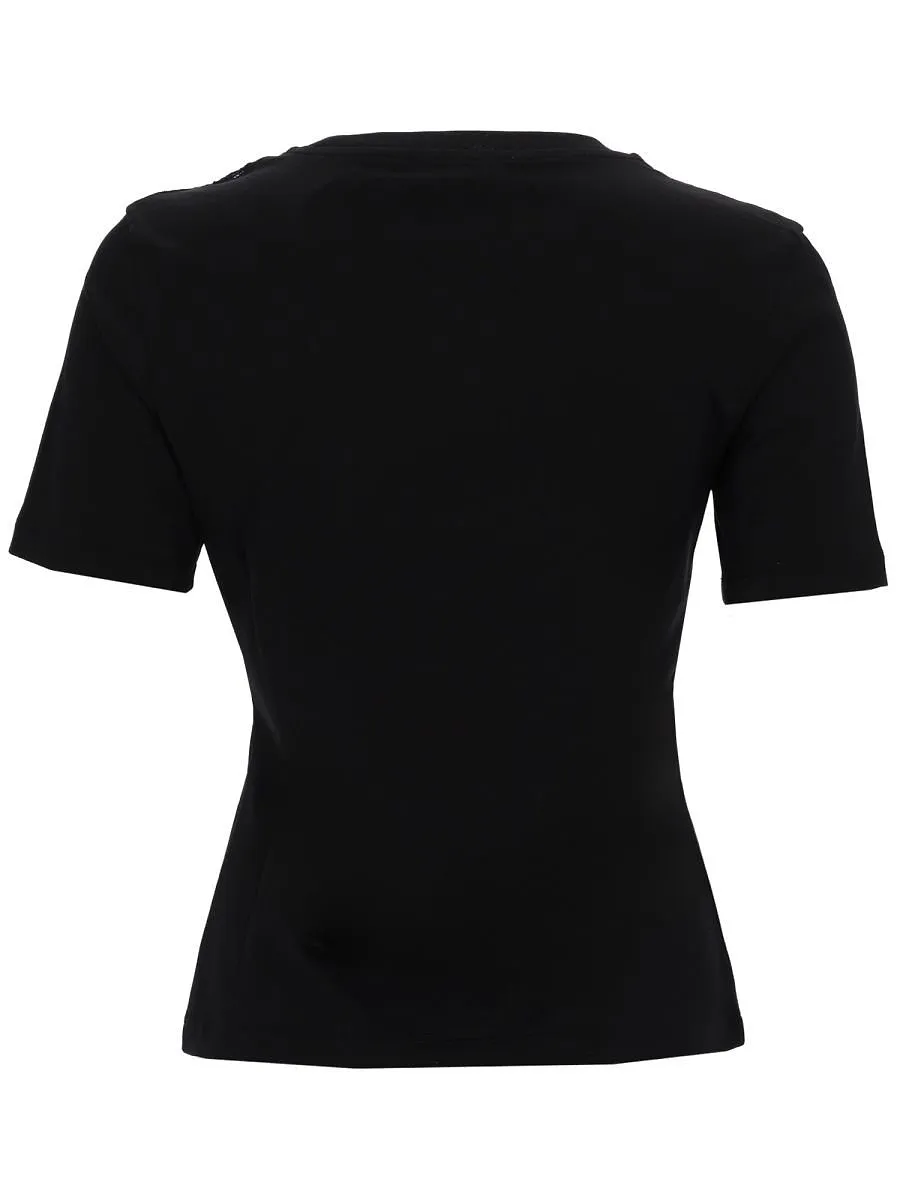 Nina Ricci Lace Panel Bow Top