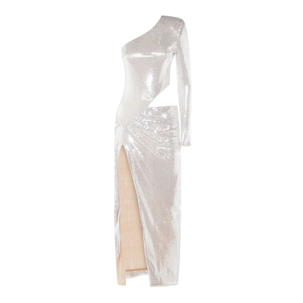 Nissa Cutout Draped Maxi Dress