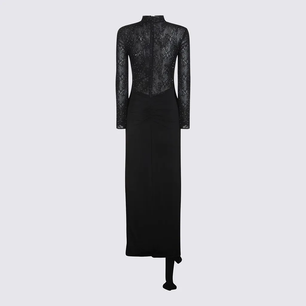Nissa Embellished Lace Maxi Dress