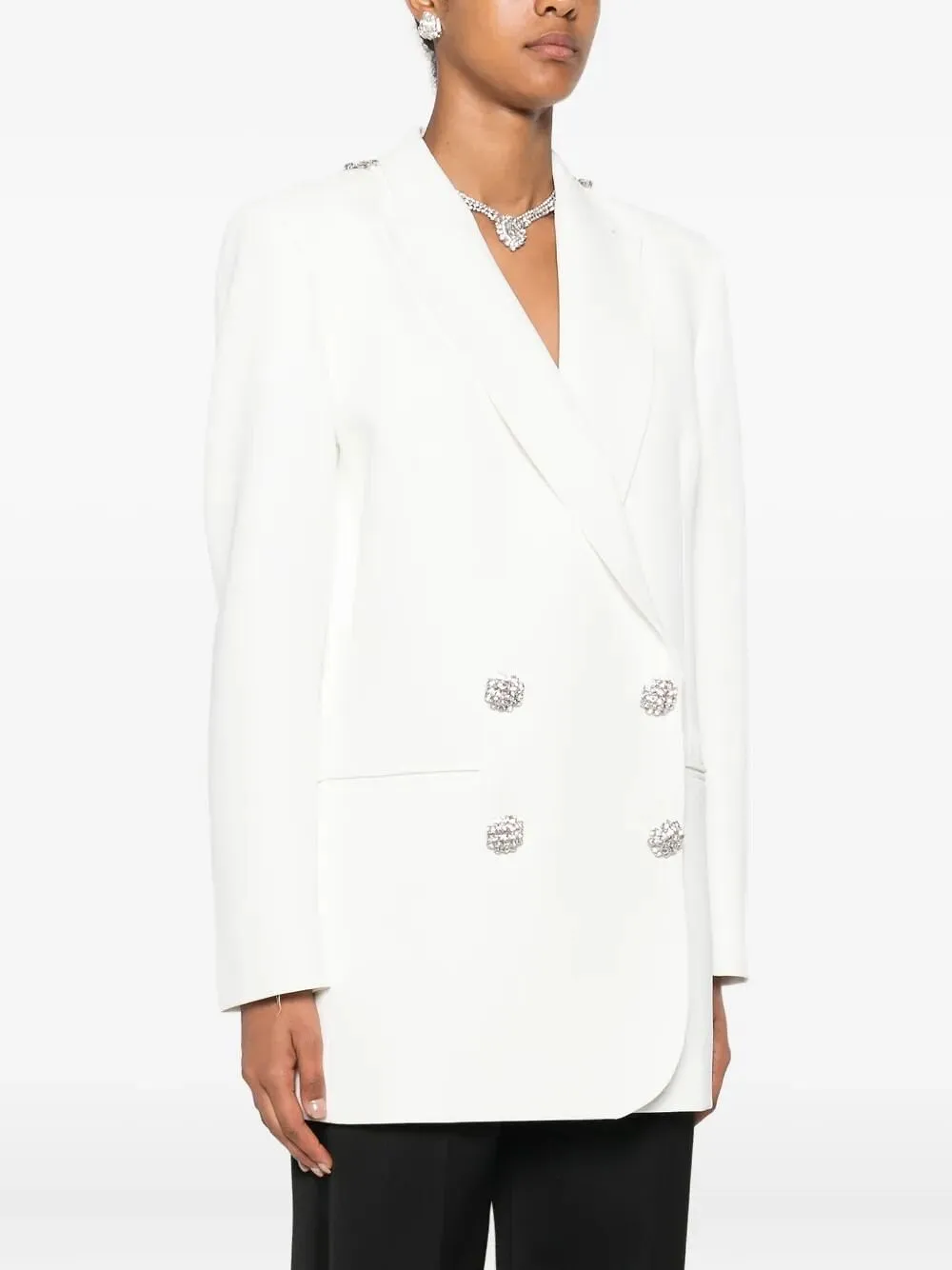 Nissa Embellished Backless Blazer