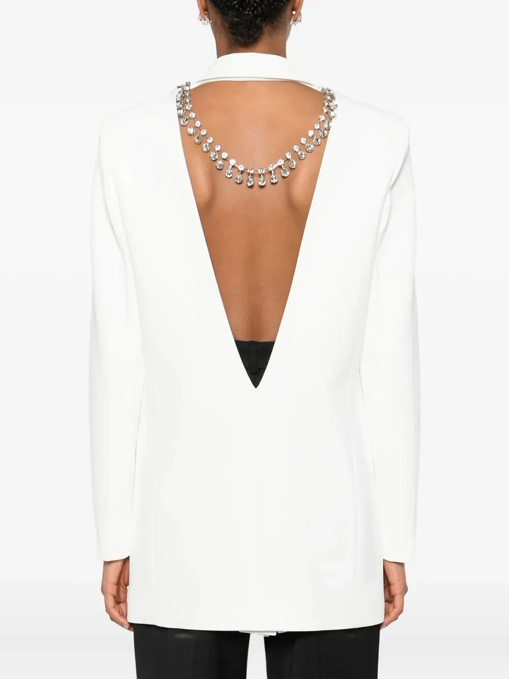 Nissa Embellished Backless Blazer