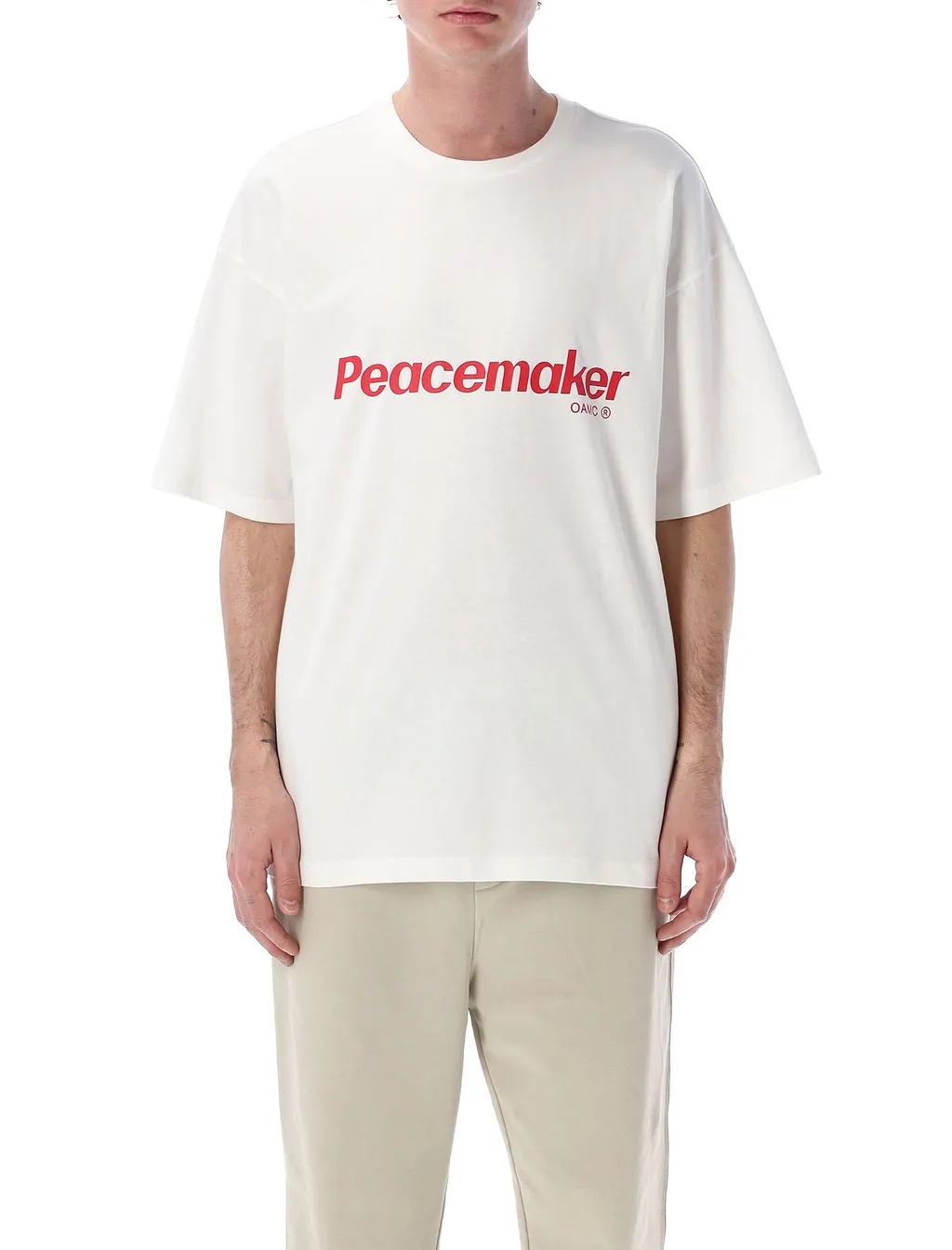 Oamc Peacemaker Floral Printed Crewneck T-Shirt