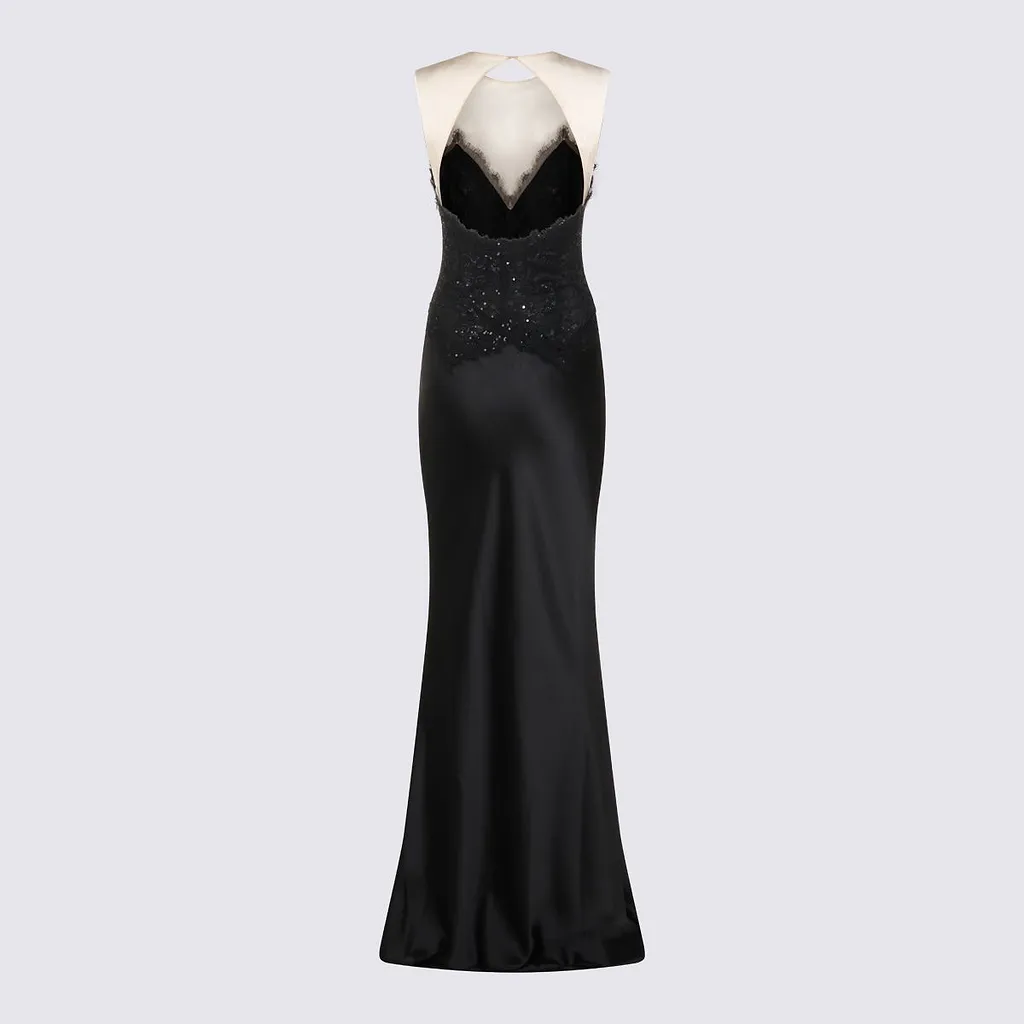 Nissa Lace Panel Maxi Dress