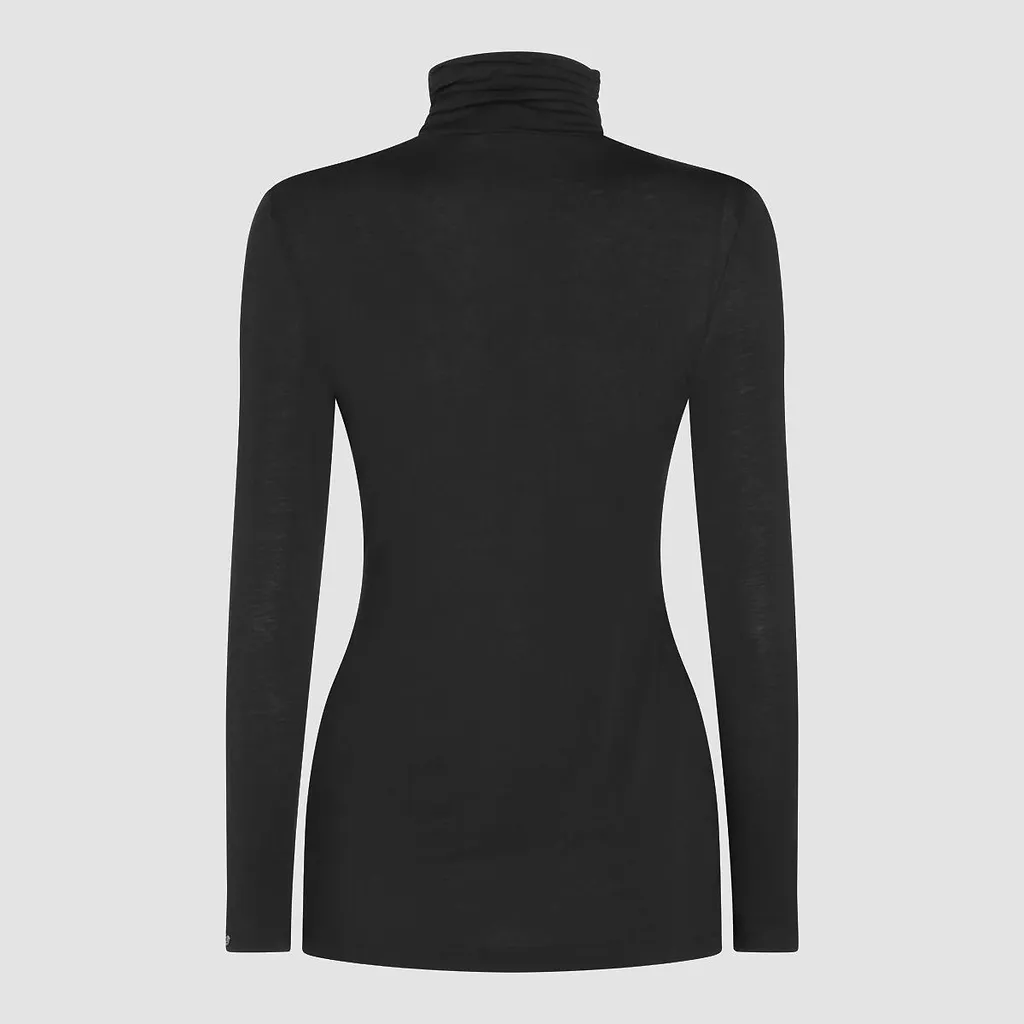 Nissa Ruched High Neck Top