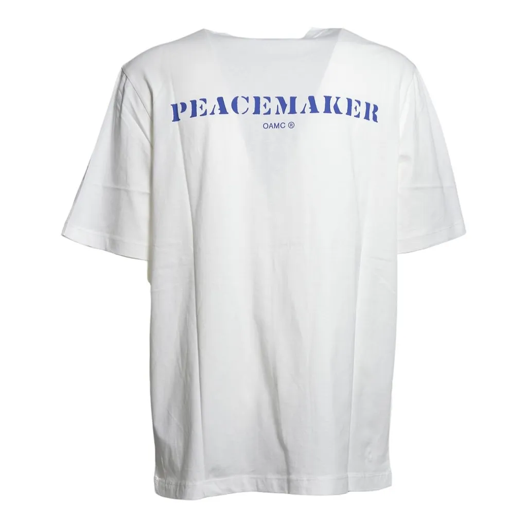 Oamc Peacemaker Logo-Printed Crewneck T-Shirt