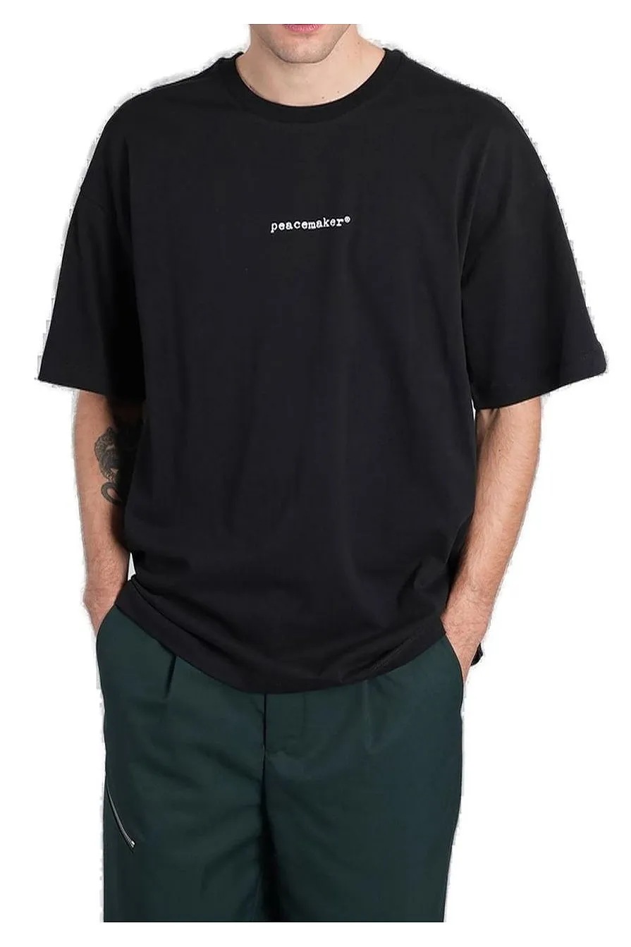 Peacemaker Logo Printed Crewneck T-Shirt