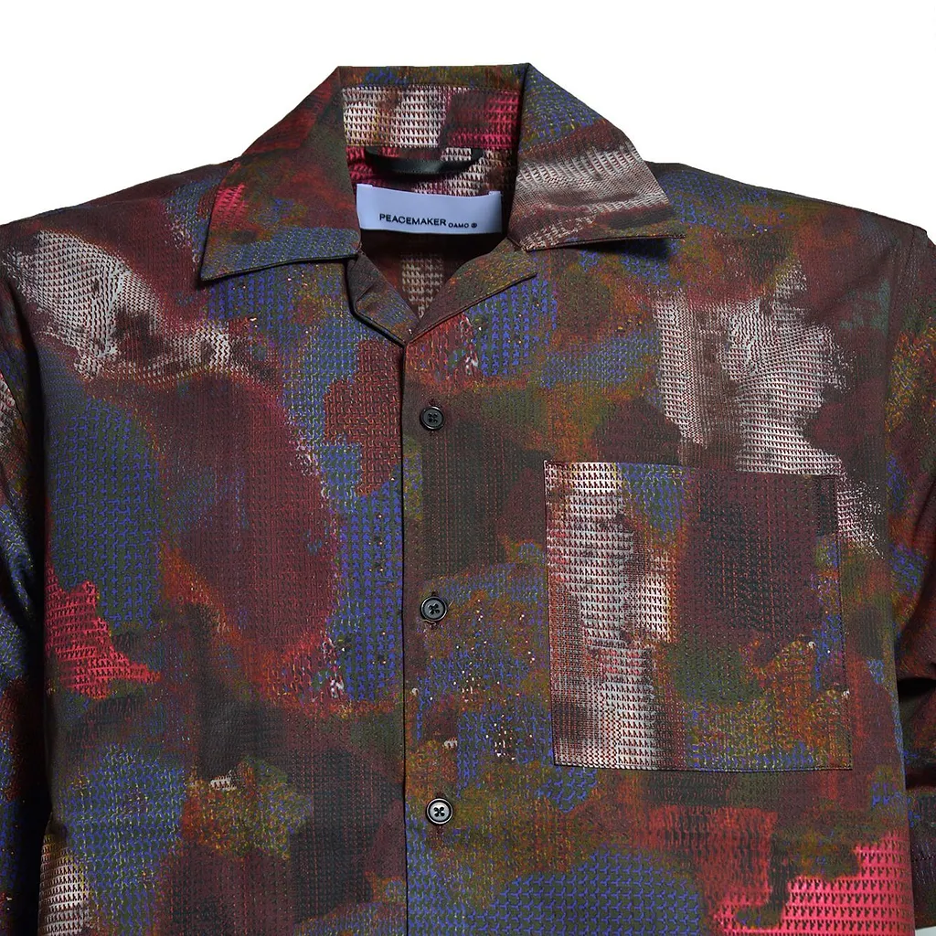Oamc Peacemaker Pattern-Printed Short-Sleeved Shirt