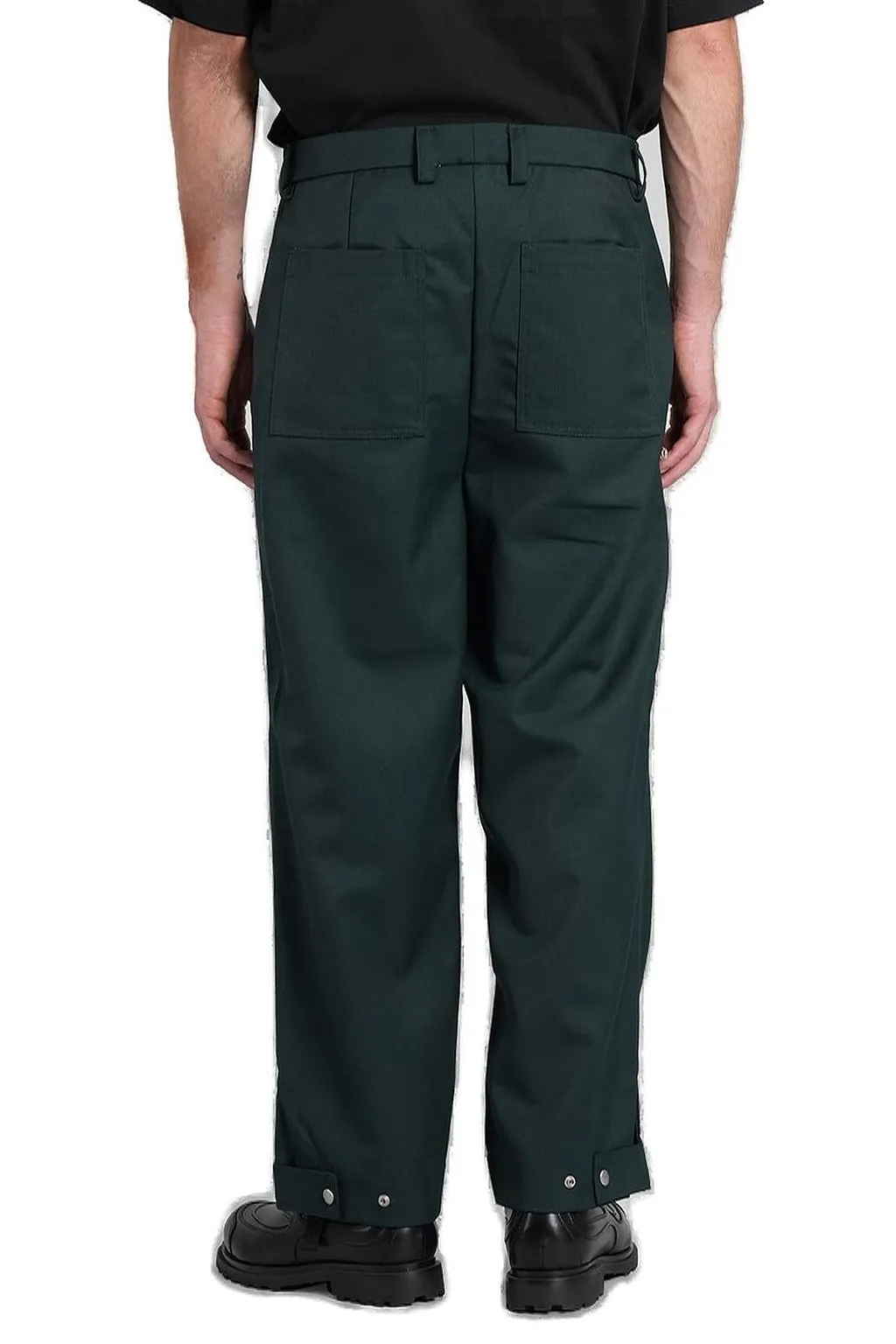 Peacemaker Pleated Front Zip Detailed Trousers