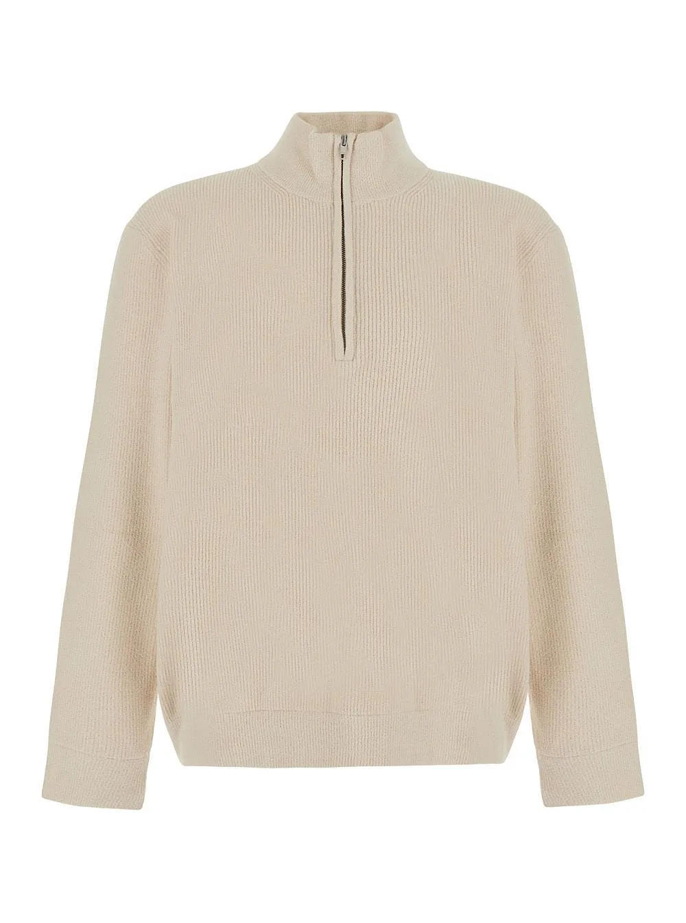 Danny Ribbed Zip Knitted Sweater