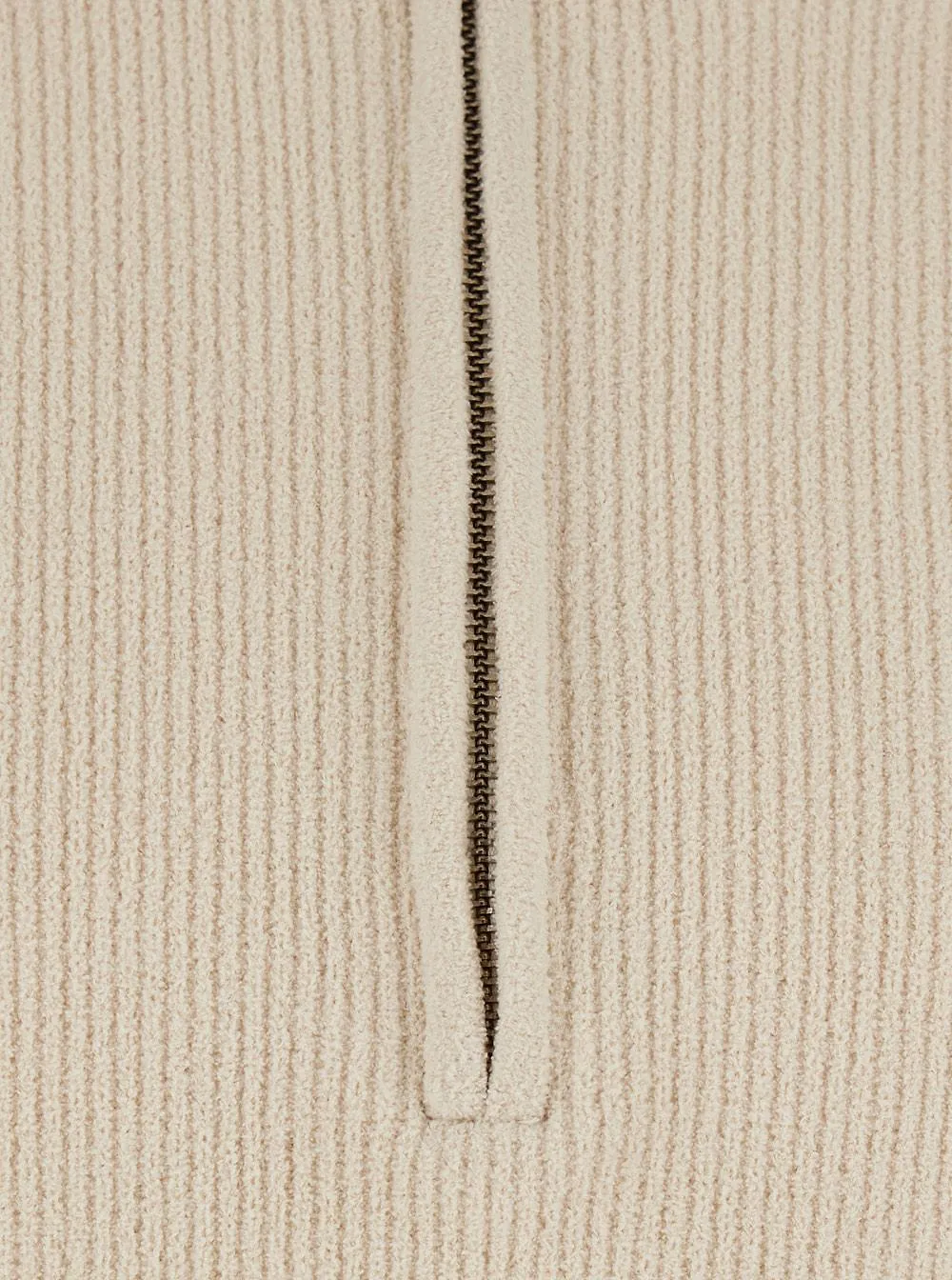 Danny Ribbed Zip Knitted Sweater