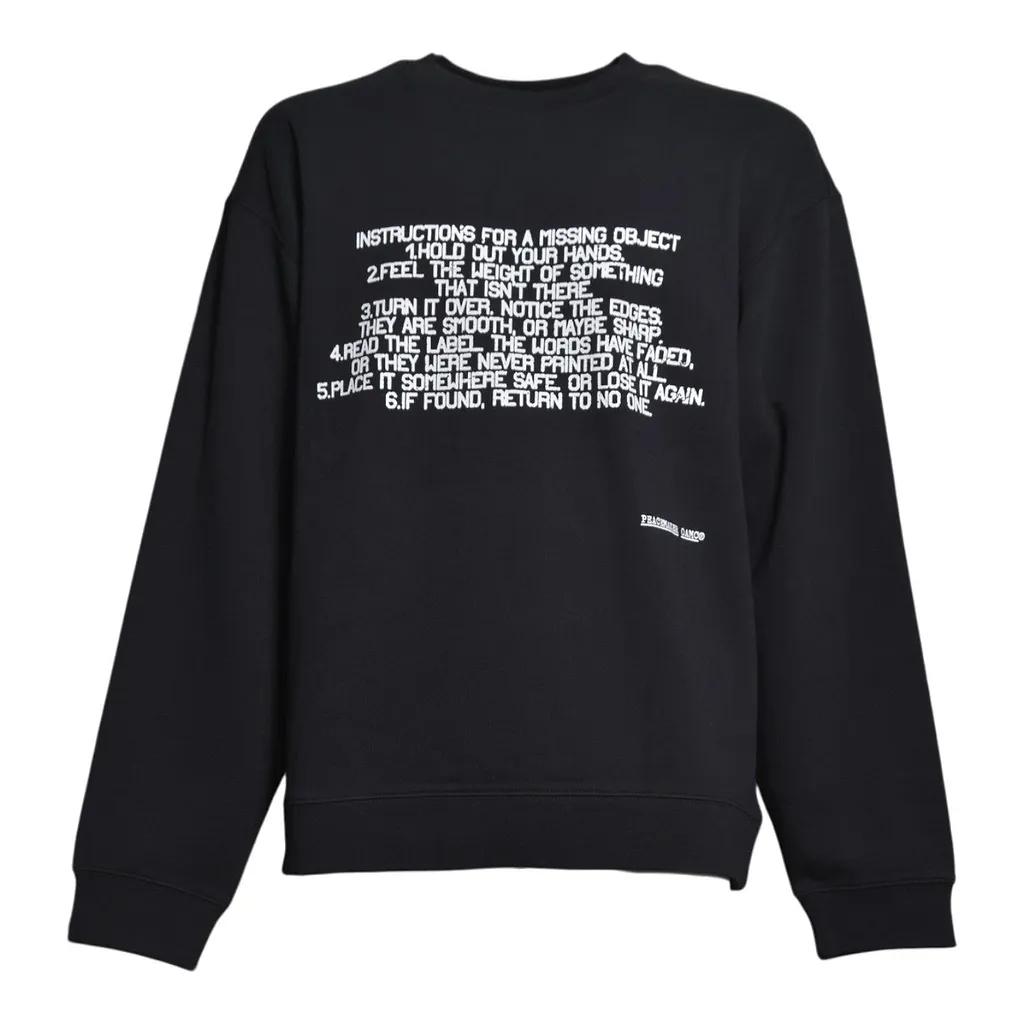 Oamc Peacemaker Slogan-Printed Crewneck Sweatshirt