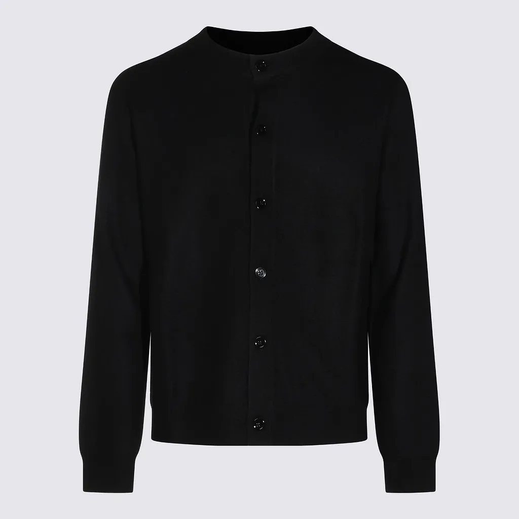 Crew Neck Buttoned Cardigan