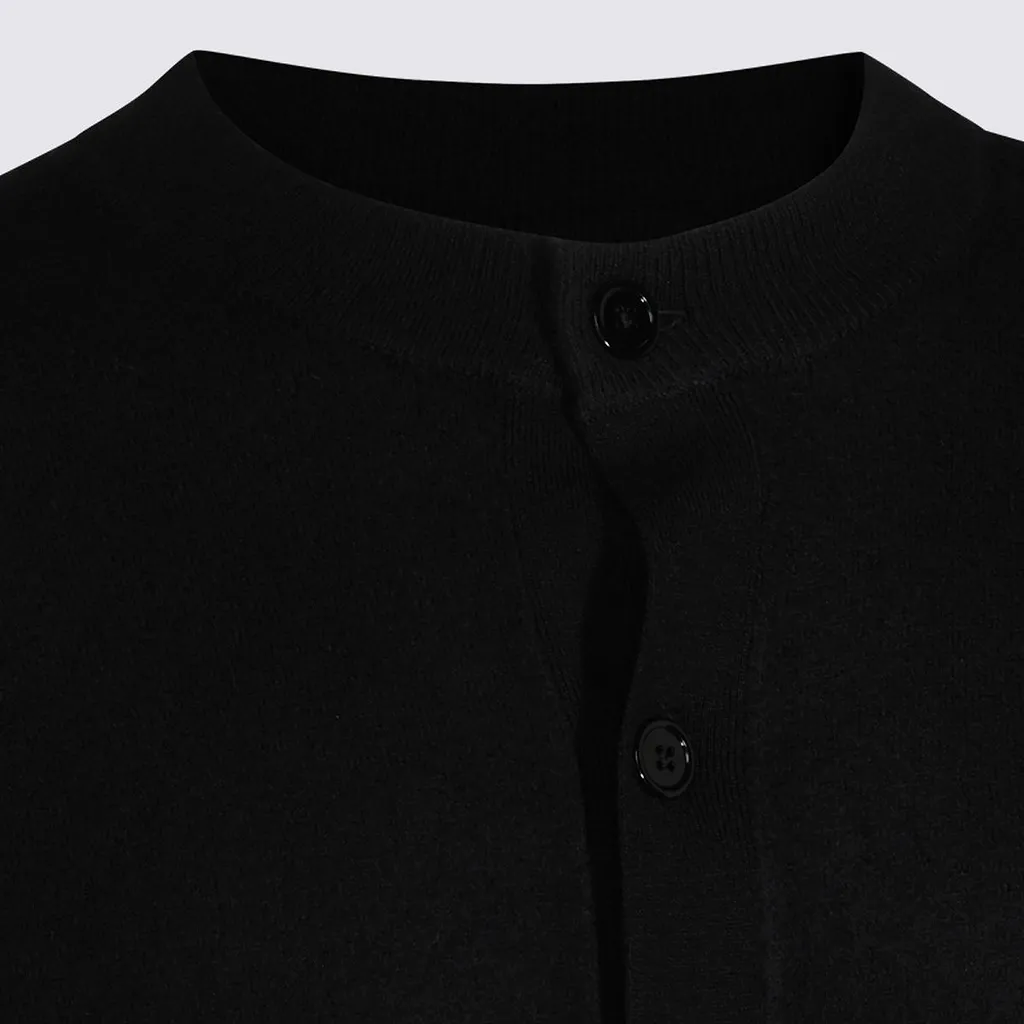 Crew Neck Buttoned Cardigan