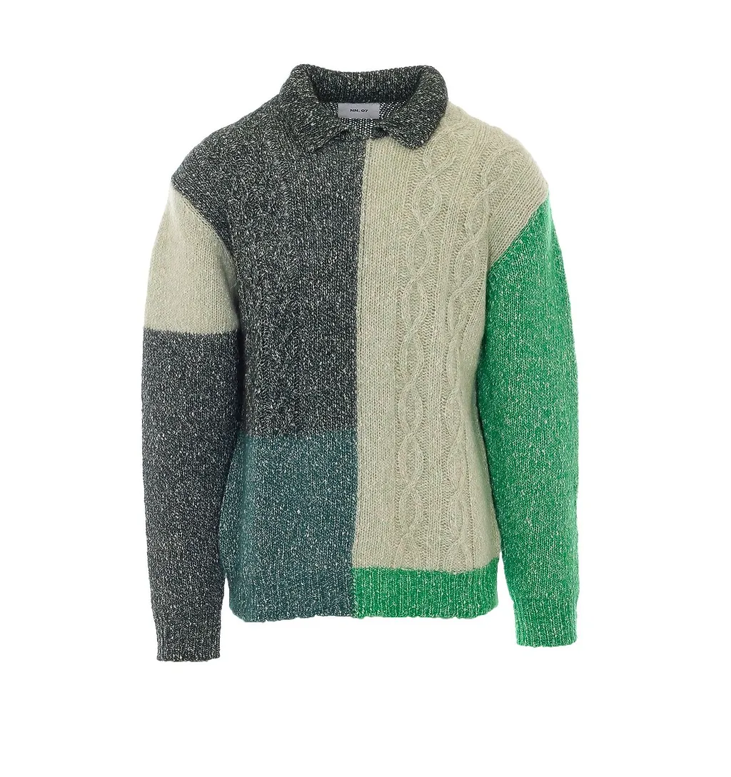 Earling Patchwork Knitted Sweater