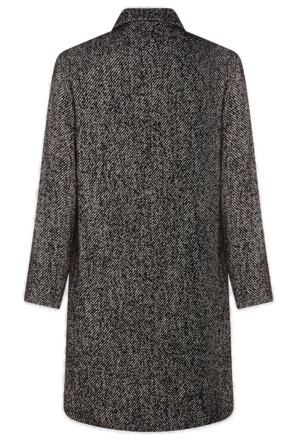 Nn.07 Single-Breasted Chevron Patterned Coat