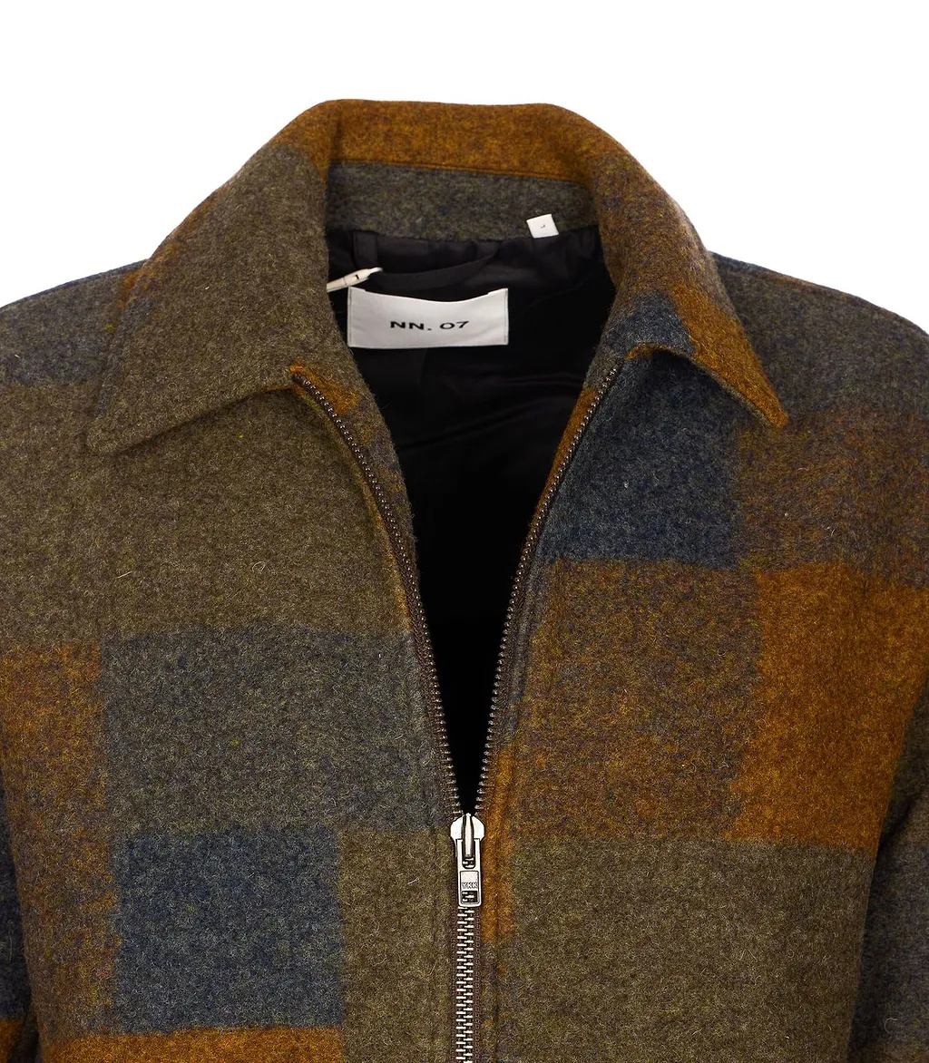 Nn.07 Gael Check Zip Jacket