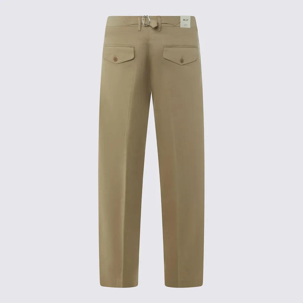 Nn.07 Pleated Buckle-Waist Pants