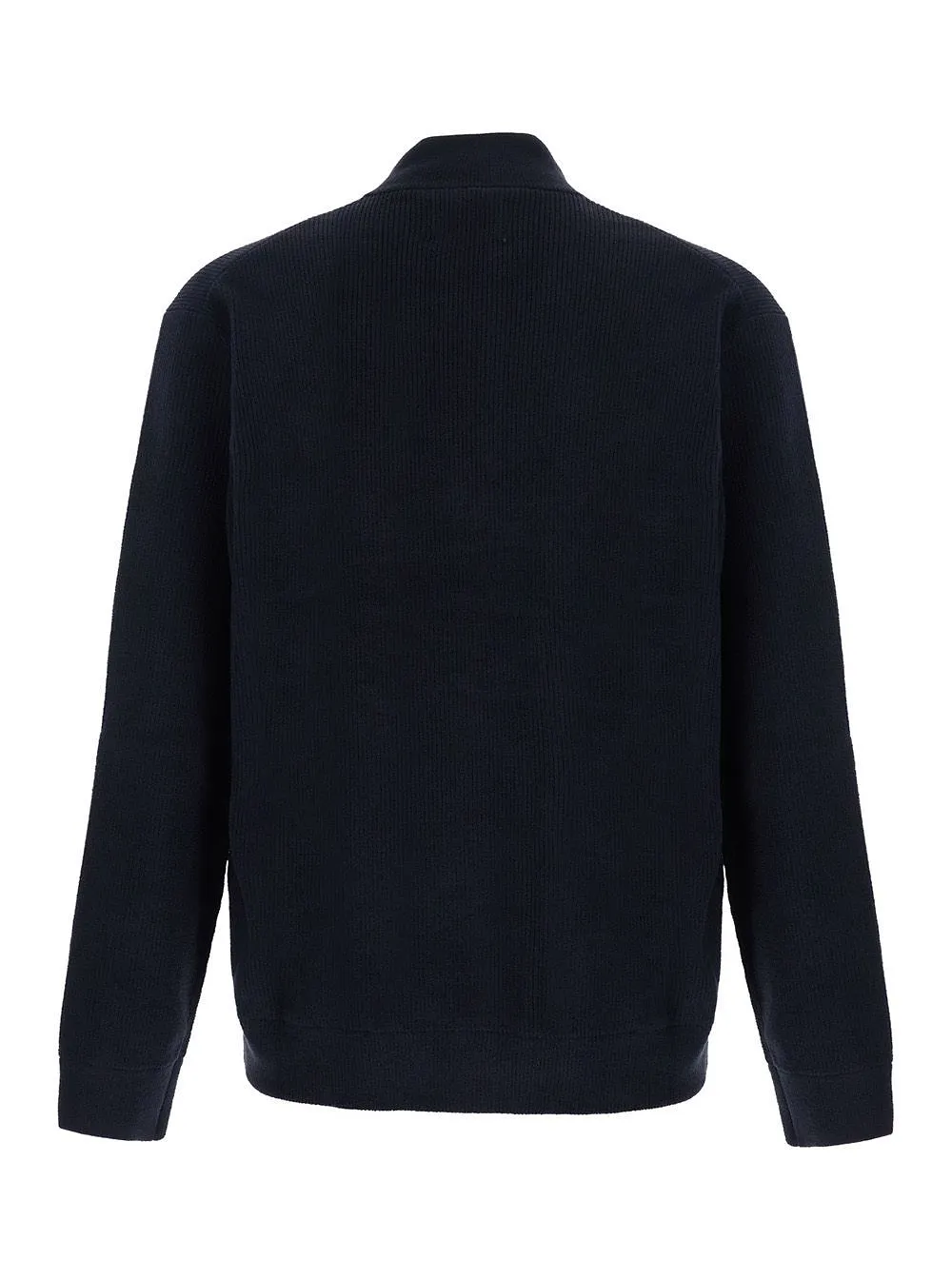 Nn.07 Ribbed Zip-Neck Knitted Sweater