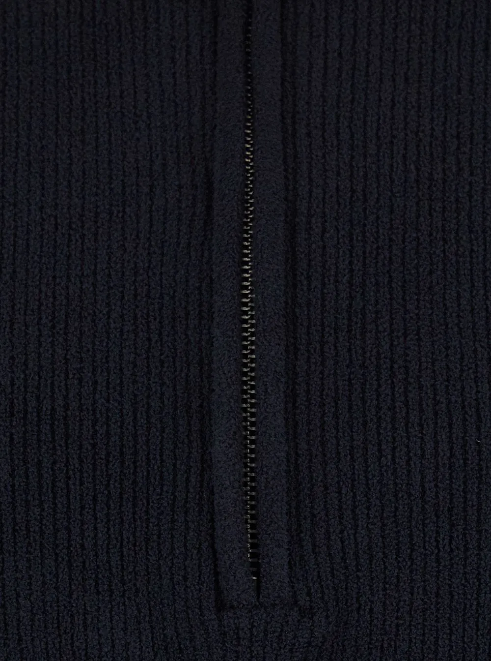 Nn.07 Ribbed Zip-Neck Knitted Sweater