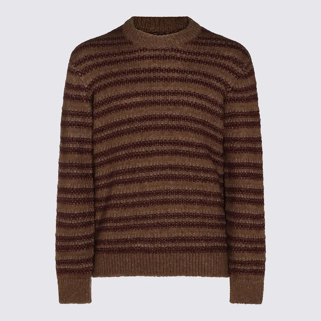Nn.07 Striped Crew Neck Knitted Sweater