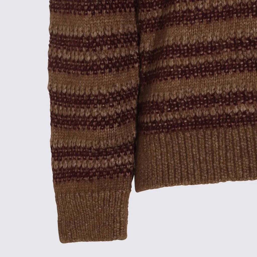 Nn.07 Striped Crew Neck Knitted Sweater
