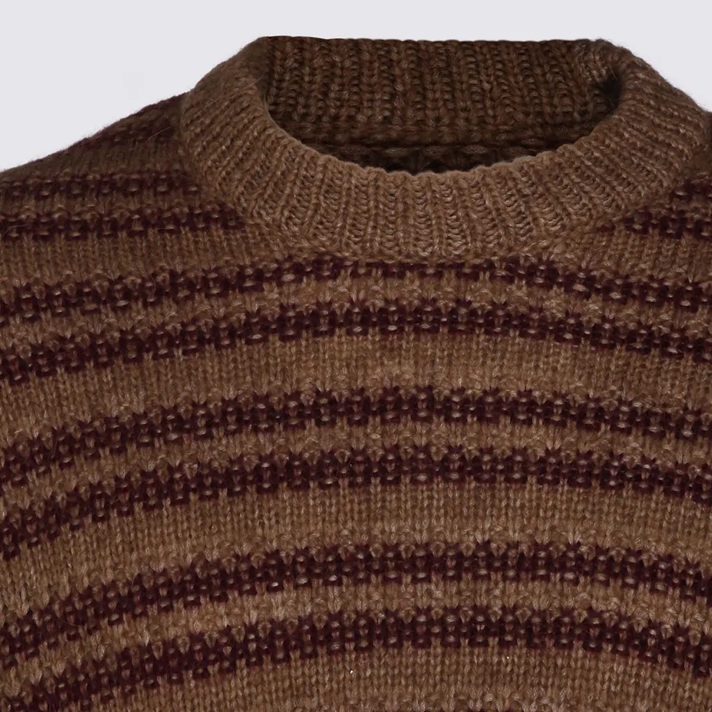 Nn.07 Striped Crew Neck Knitted Sweater