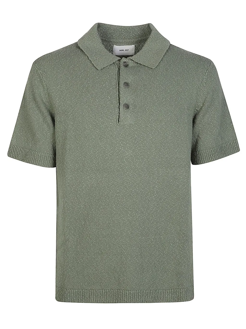 Nn.07 Textured Knit Polo Shirt