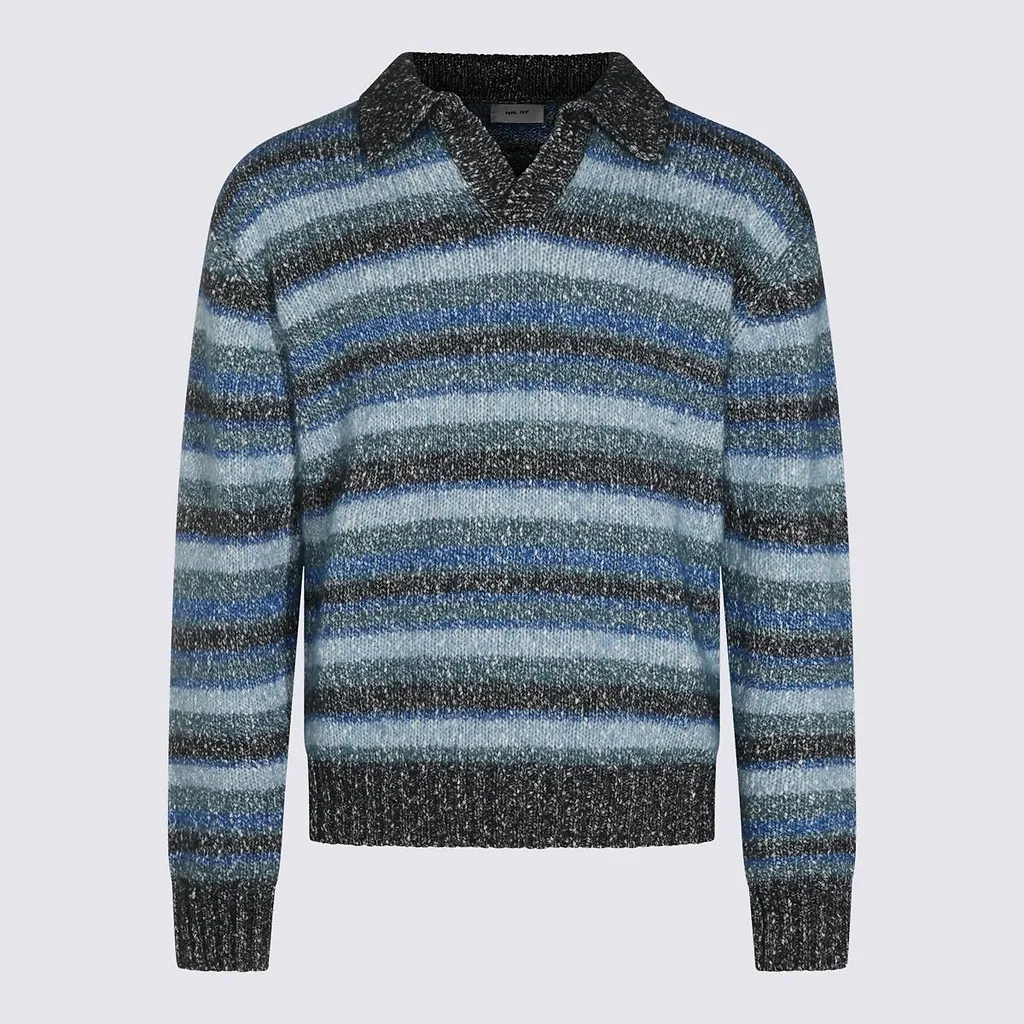 Nn.07 Striped Collar Knitted Sweater