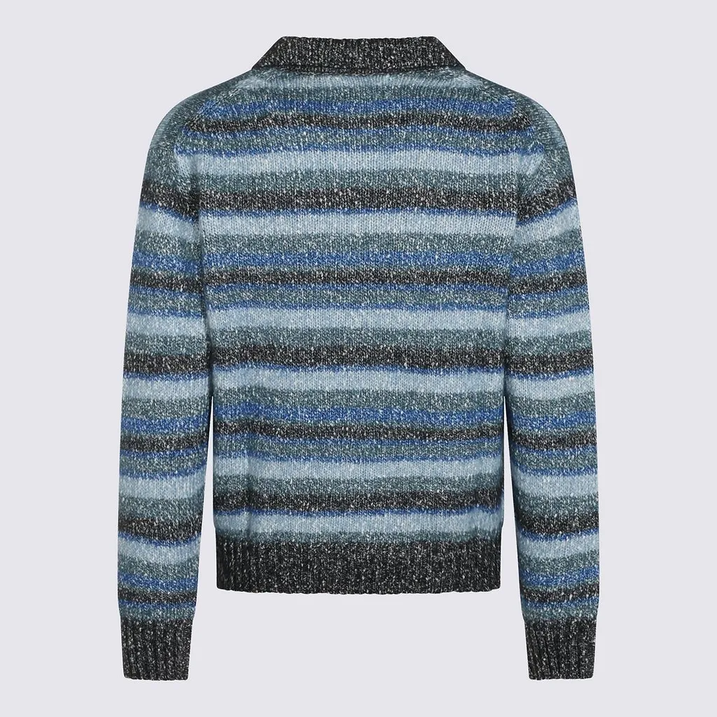 Nn.07 Striped Collar Knitted Sweater