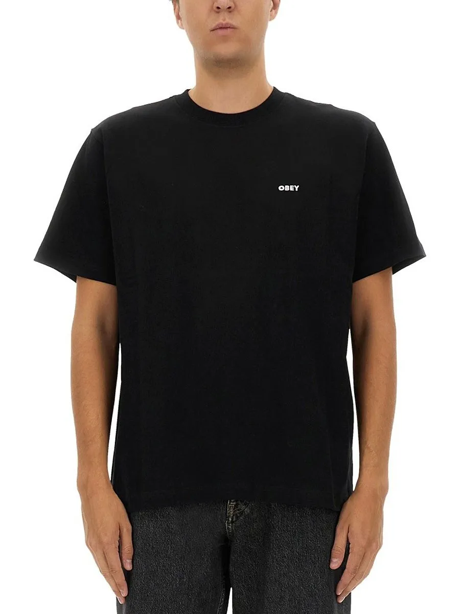 Obey Logo Crew Neck T-Shirt