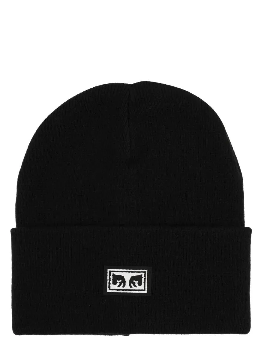 Obey Logo Patch Beanie Hat