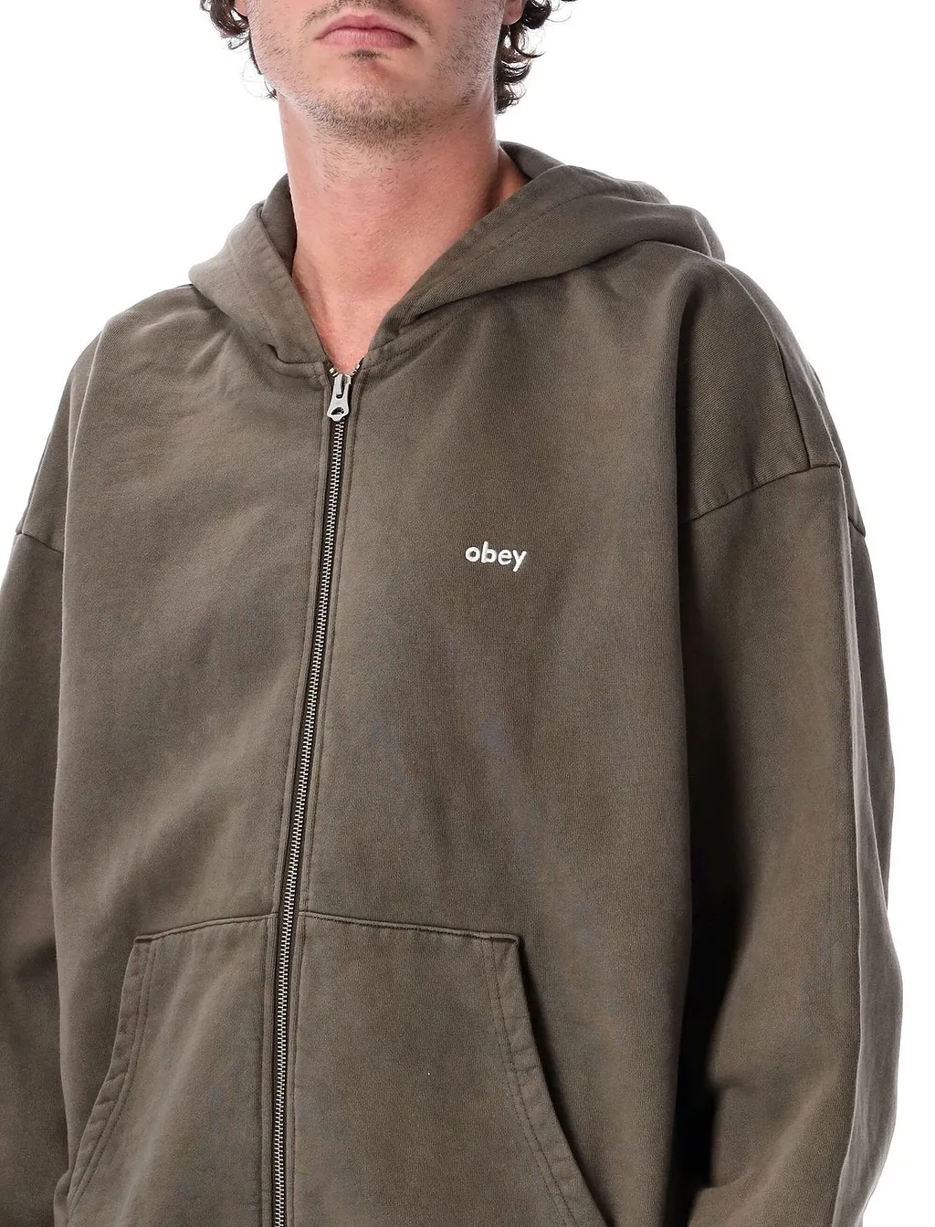 Obey Lowercase Zip-Up Hoodie