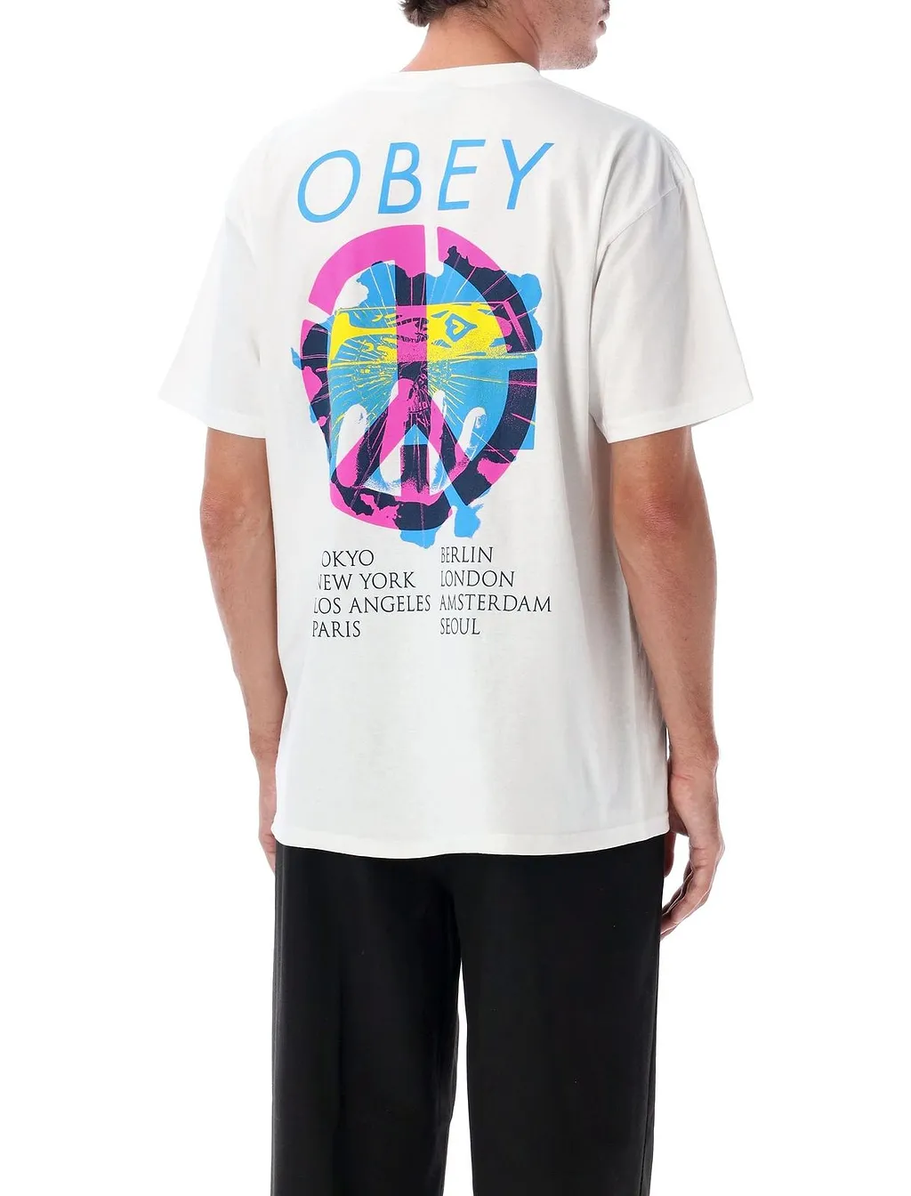 Obey Peace Brick Graphic T-Shirt