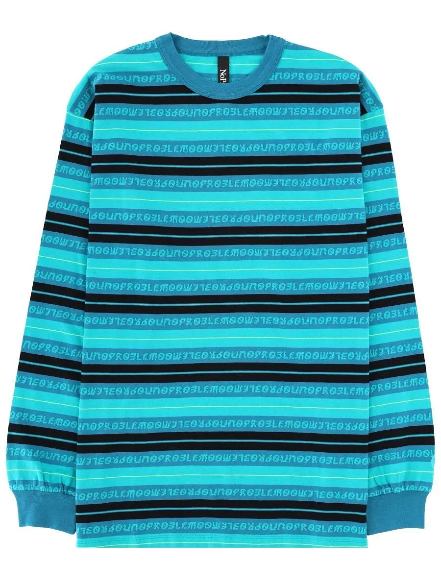 No Problemo Jacquard Stripe Long Sleeve T-Shirt