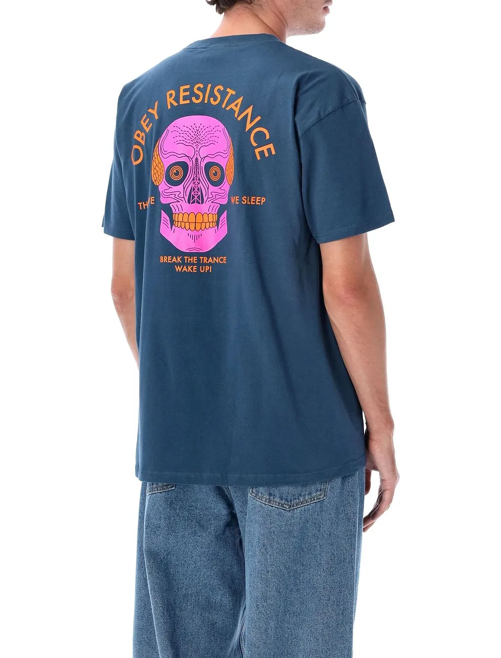 Obey Resistance Skull Graphic T-Shirt