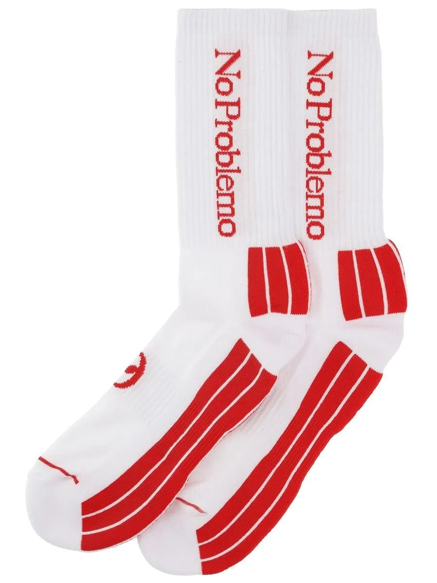 No Problemo Logo Crew Socks