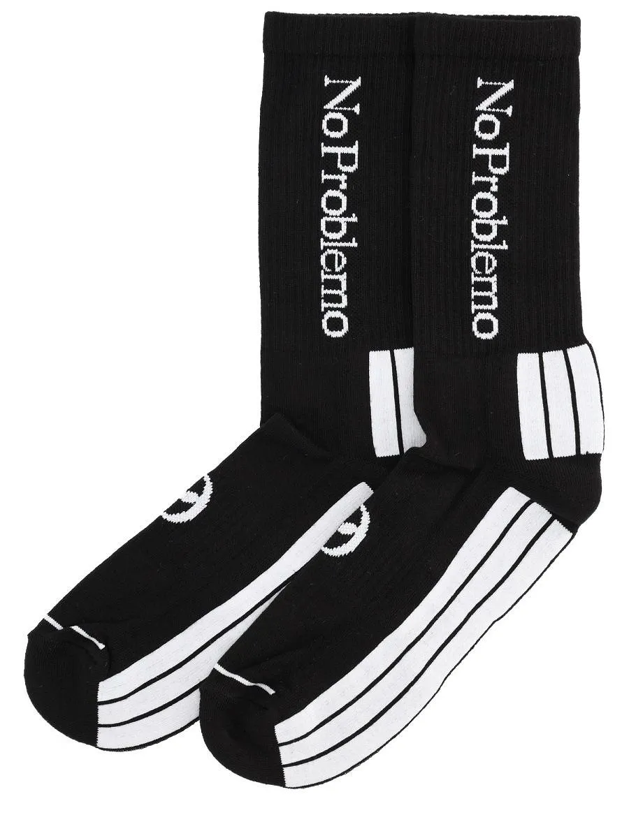 No Problemo Logo Crew Socks