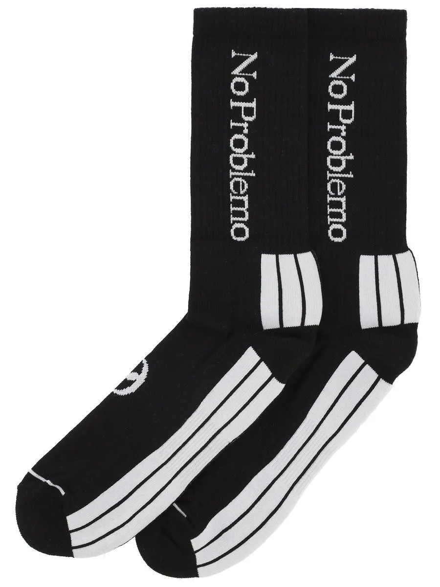 No Problemo Logo Crew Socks