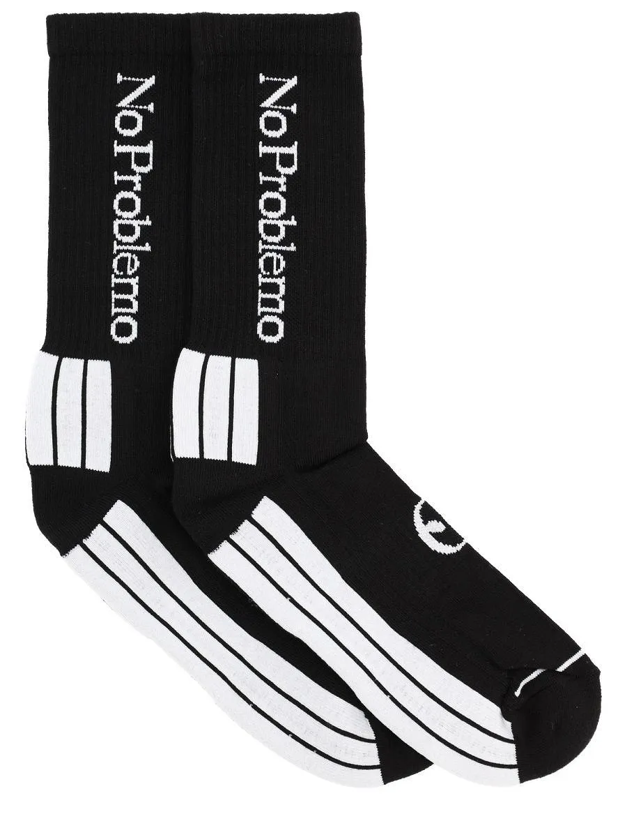 No Problemo Logo Crew Socks