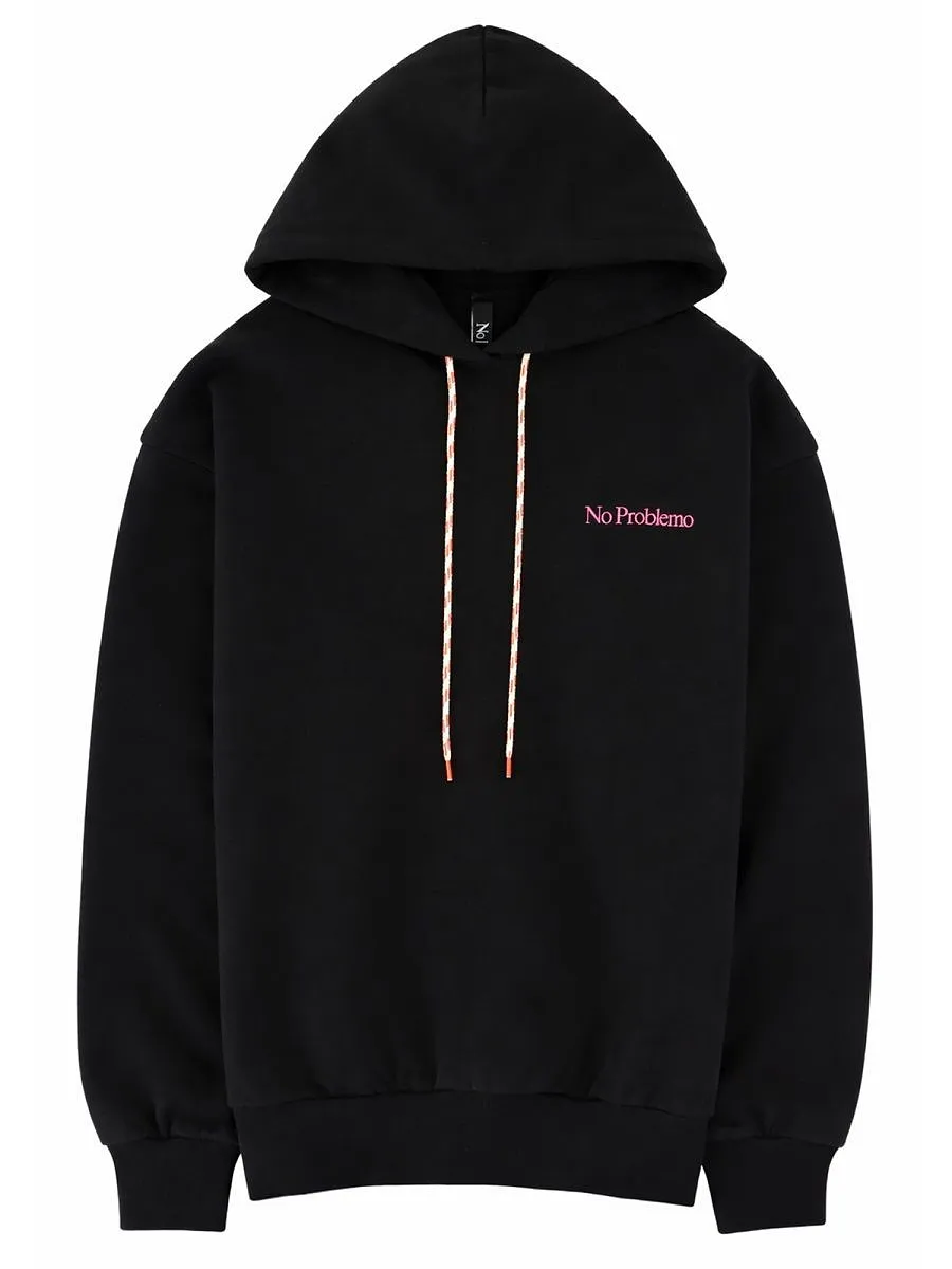 No Problemo Logo Print Hoodie