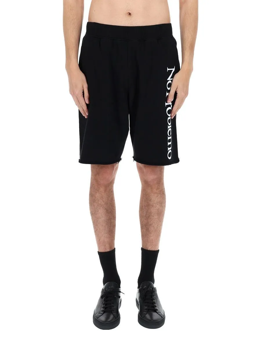 No Problemo Logo Print Shorts