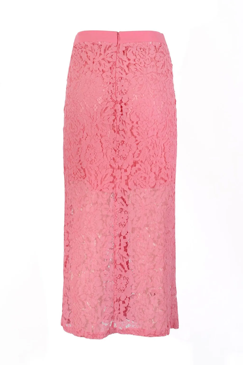 No Secrets Buttoned Lace Midi Skirt