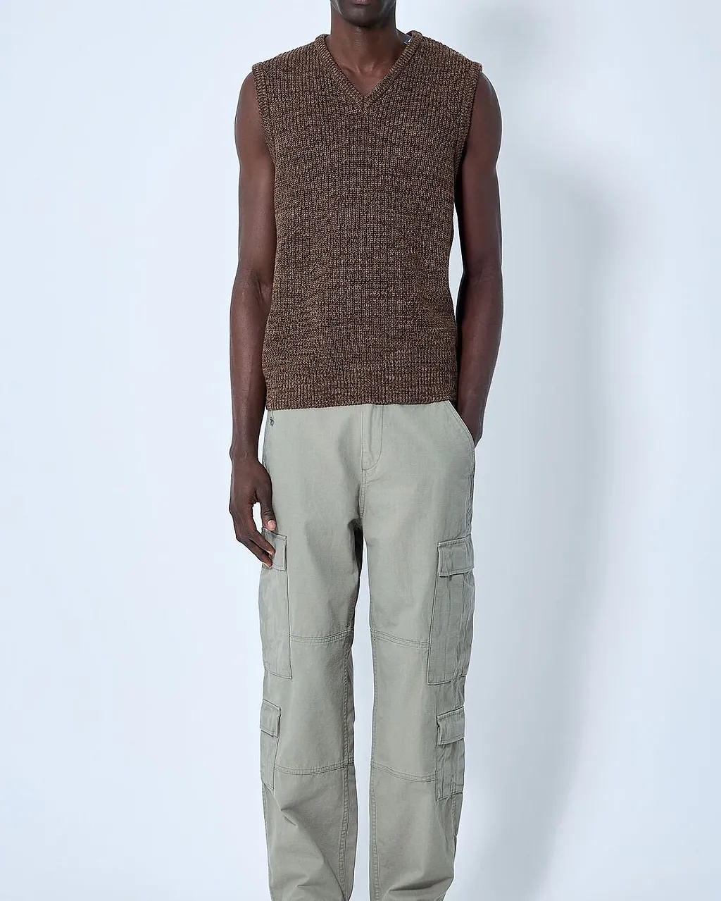 Noah Twisted Yarn Knit Vest