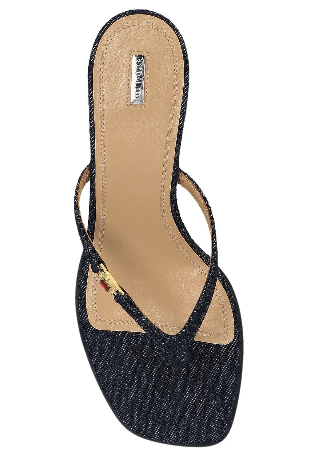 Nodaleto Embellished Thong-Heel Mules