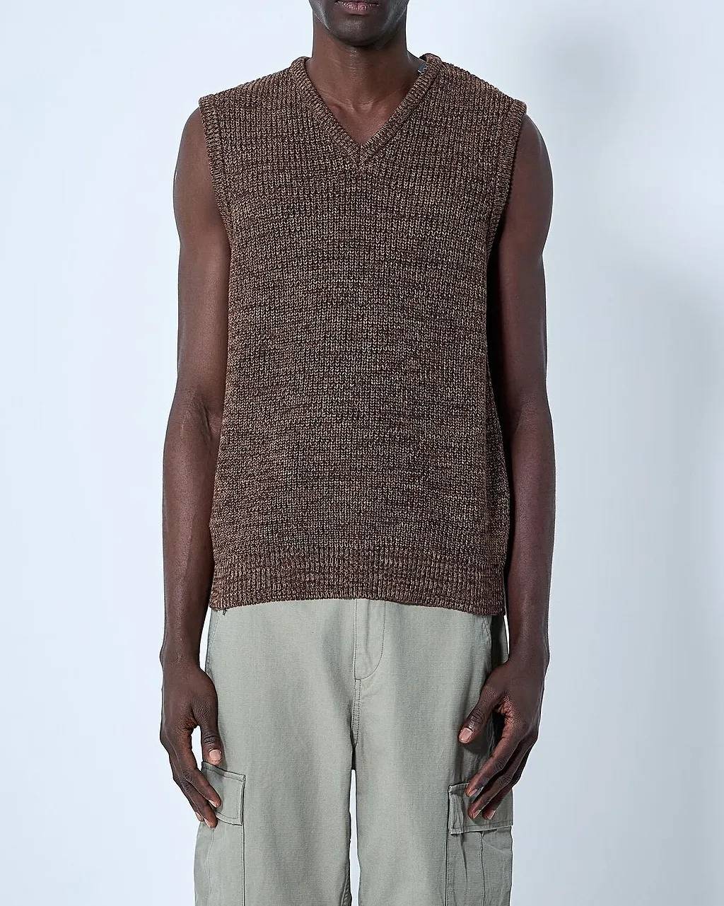 Noah Twisted Yarn Knit Vest