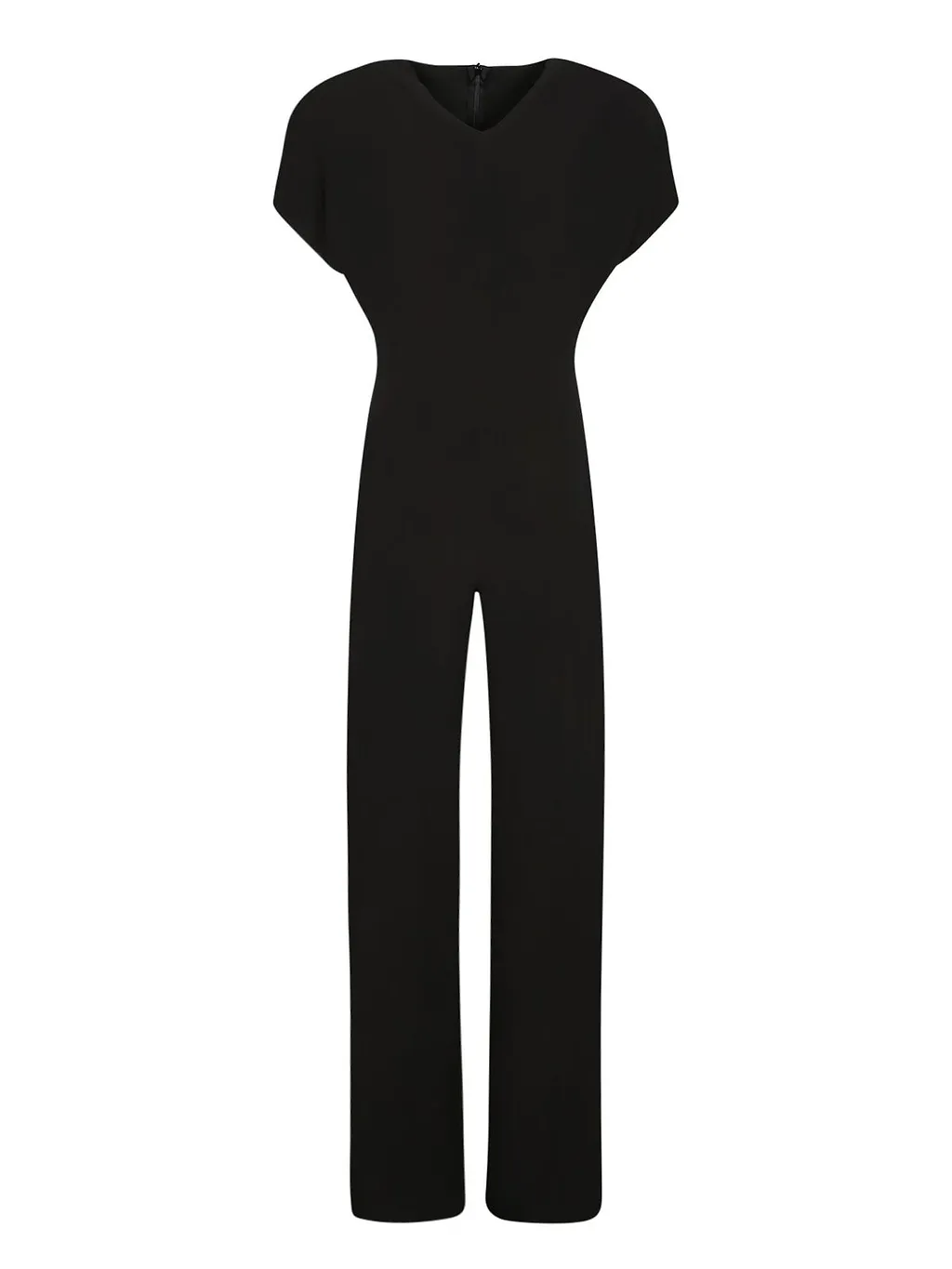 Norma Kamali Cap Sleeve Wide-Leg Jumpsuit